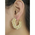 thumbnail image 2 of Crunchy Fashion Bollywood Stylish Traditional Indian Jewelry Meenakari Jhumka Earrings for Women (White), 2 of 3