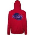 thumbnail image 3 of Men's Levelwear Red Atlanta Braves 2025 Spring Training Podium Pullover Hoodie, 3 of 3