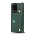 thumbnail image 6 of Dteck Case For Samsung Galaxy S20 Ultra(6.9 inches),Luxury PU Leather Adjustable Strap Shockproof Rubber Protective Back Phone Kickstand Hybrid Cover,Green, 6 of 6