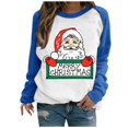 thumbnail image 2 of Qiopertar Mode Femmes Noël Imprimé Manches Longues Col Rond Chandail en Molleton Dames Hauts Blouse Offres de la Semaine Liquidation Moins de 5$ jusqu'à 90 % de Réduction, 2 of 5
