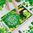 thumbnail image 1 of Sentmoon Modern Design Floor Rug St. Patrick's Day Door Mat 3 Sizes Faux Wool Non Slip Entry Rug with Clover Pattern for Bathroom or Front Porch Final Markdowns & Closeout Offers, 1 of 6