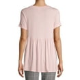 thumbnail image 2 of Time and Tru Maternity Babydoll Short Sleeve T-Shirt, 2 of 6