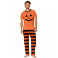 thumbnail image 3 of Matching Family Halloween Pajamas Set - 2 piece Pumpkin Face Short Sleeve Tops+Pants Sets,Casual Print Matching Pajamas for Family Halloween Night for 3XL Pjs, 3 of 8