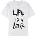 thumbnail image 1 of Camiseta gráfica Life Is A Joke de Elevenparis para hombre blanca XL, 1 of 2