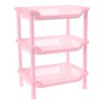 thumbnail image 2 of Estante de almacenamiento de plástico rectangular de 3 capas | Organizador de pie para baño y cocina | Estantes ajustables | Soporte estable y duradero | Unidad de almacenamiento multipropósito para, 2 of 6