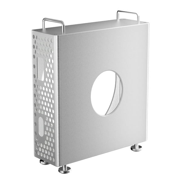 Computer Chassis for Mac Mini M4/M4 Pro 2024 aluminum Vertical Case Computer Protective Dustproof Bracket Storage Stand