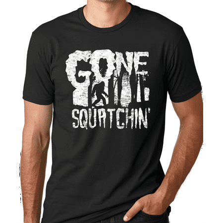 Big Clothing - Think Out Loud Apparel Gone Squatching Funny Big Foot T-Shirt sashquatch Tee Shirt