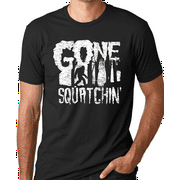 Think Out Loud Apparel Gone Squatching Funny Big Foot T-Shirt sashquatch Tee Shirt