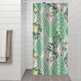 thumbnail image 2 of Pioneer Flower Floral Print Pattern Shower Curtain 36"x72" ,Bathroom Decorative Shower Curtains Set with 12 Hooks,Modern Waterproof Washable Shower Curtain, 2 of 6