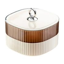 Mouliraty Divided Serving Tray With Lid Serving Dish Snack Bowls Candy Dish With Lid Plastic Food Organizer For Fruits,sweet,Nut,Crackers,Snacks