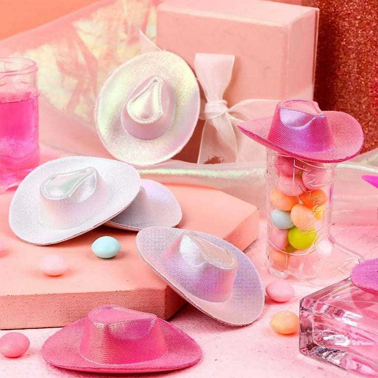 Twinkseal Mini Cowboy Hat 6pcs Mini Neon Cowgirl Hat Set Dollhouse