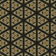 thumbnail image 1 of Ahgly Company Indoor Square Patterned Black Brown Novelty Area Rugs, 6' Square, 1 of 6