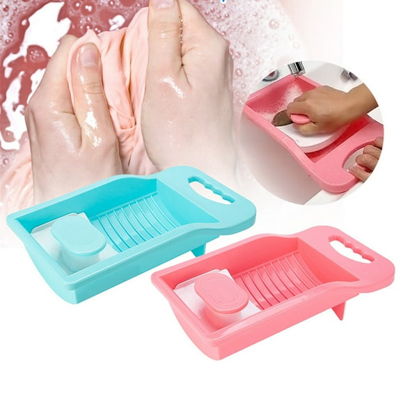Large Plastic Washboard for Laundry, Thickened Scrub Board with Deep Textured Ribs for Effective Stain Removal, Durable & Portable Design for Hand Washing Clothes at Home or Outdoor Camping