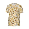 thumbnail image 6 of Wukai Honey Honeycomb Print Men's Short-Sleeved Mesh T-Shirt,Quick-Dry Short Sleeve Workout T-Shirt-X-Small, 6 of 8