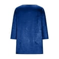 thumbnail image 6 of AnuYalue Sequins Tops for Women 3/4 Sleeve V Neck Blouses Casual Shirts Fashion Party Holiday Shirt Tunic Tshirt, 6 of 7