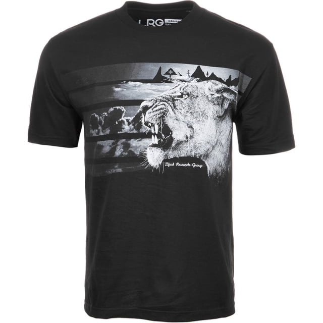 Camiseta gráfica LRG Night Watch para hombre negra grande