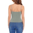 thumbnail image 3 of Stichou Womens Tank Tops Camisole Sleeveless Square Neck 2026 Spaghetti Strap Adjustable Going Out Cami Shirts Light Gray XL, 3 of 4