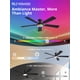thumbnail image 2 of Ventilador de Techo ZMISHIBO 52" Luz RGB Regulable 20W Control por App, 2 of 9