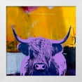 thumbnail image 2 of Stephen Chambers 20x20 White Modern Wood Framed Wall Art Titled - Highland Cow 7, 2 of 6