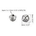 thumbnail image 2 of Uxcell DIY Small Bells,  Craft Bells Bulk DIY Bells, 300pcs Silvery 0.31 inch, 2 of 3
