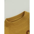 thumbnail image 5 of Bagilaanoe Toddler Baby Girl Knitted Sweater Long Sleeve Embroidery Pullover 6M 12M 24M 3T 4T 5T 6T Kids Warm Jumpers Tops Fall Loose Knitwear, 5 of 8