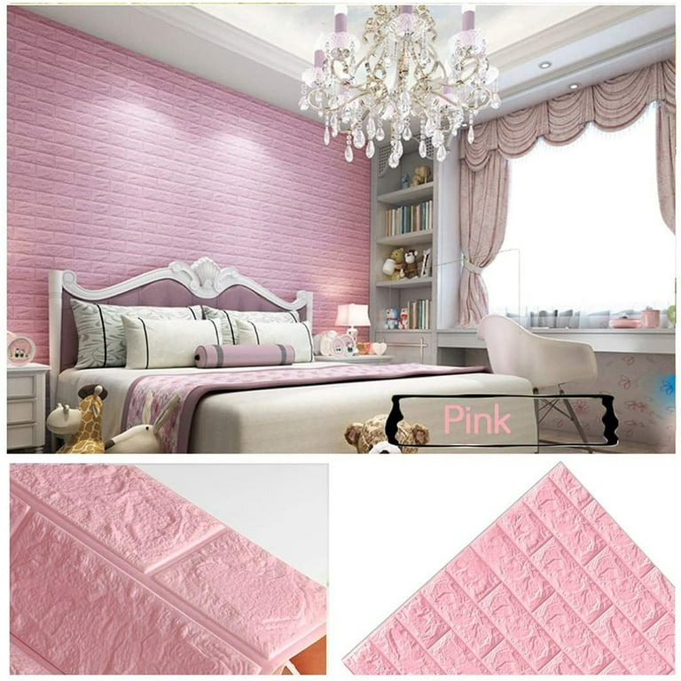 3d Three-dimensional Brick Pattern Wall Sticker Self-adhesiveAnti-collision Soft Wallpaper Interior Decor (35x38.5cm)