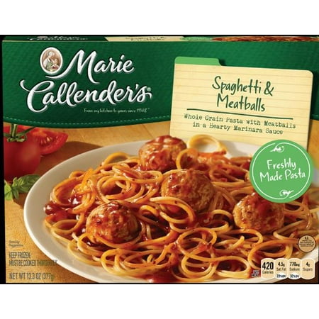 Marie Callender's Frozen Dinner, Spaghetti & Meatball, 13 ...