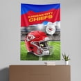 thumbnail image 4 of The Northwest Group Kansas City Chiefs 40" x 57" Midfield Wall Art Tapestry, 4 of 5