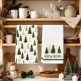 thumbnail image 5 of Yhmxh Christmas Kitchen Towels Set of 2, Christmas Tree Decorative Dish Towels, Absorbent Soft Holiday Hand Towels, Xmas Tea Towels for Kitchen Counter, Cooking, Christmas Decoration 15.75"x23.62", 5 of 6