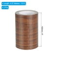 thumbnail image 2 of Uxcell Wood Grain Repair Tape 4"X30', Self Adhesive Realistic Textured Repair Tape Patch, Dark Brown Oak, 2 of 5