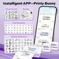 thumbnail image 3 of Label Maker Machine, Portable Bluetooth Label Printer with Tape, Inkless Label Maker Handheld for Home Office Organization, Purple, 3 of 8