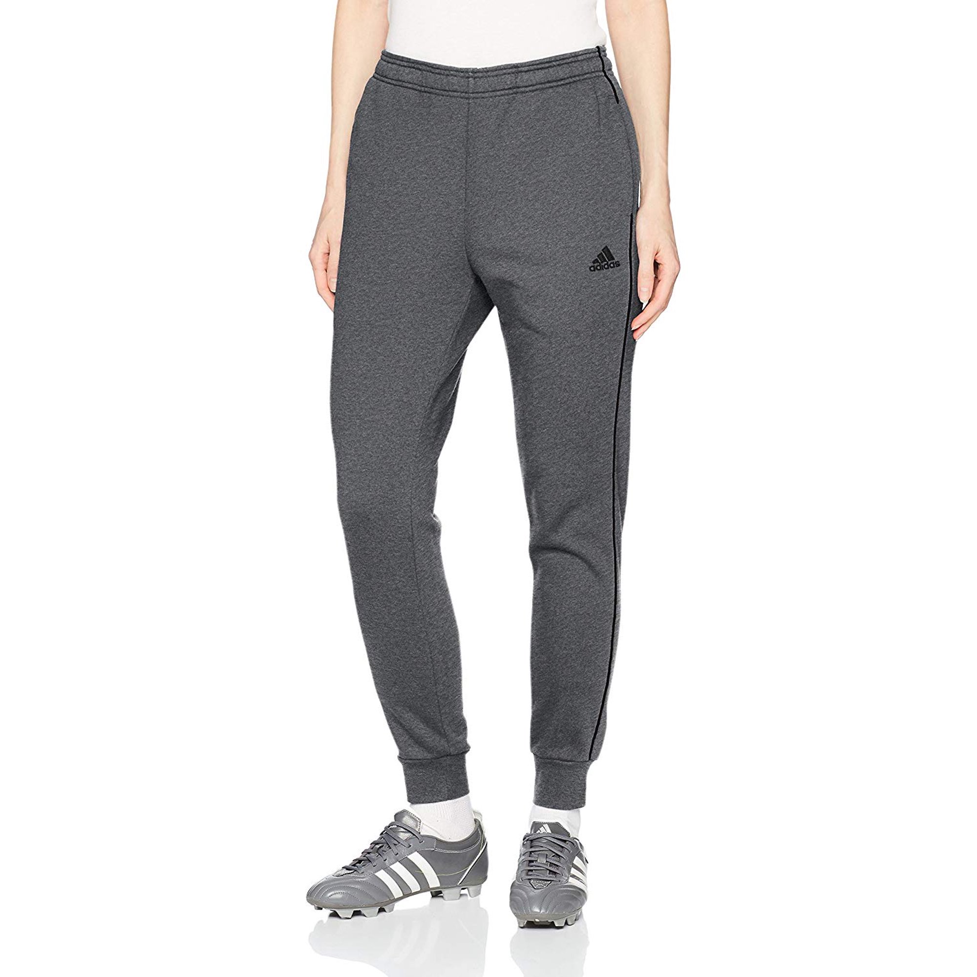 Adidas Womens Core18 Sweat Pants Dark Grey Heather Black X Large Walmart Canada
