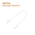 thumbnail image 2 of Uxcell Cotton Hang Tag String Snap Lock Price Tag Fastener Ties 100 Pcs White 4.7 in, 2 of 7