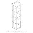 thumbnail image 6 of Pemberly Row Turn-N-Tube Wood 5-Tier Decorative Shelf in Columbia Walnut/Black, 6 of 6