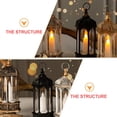thumbnail image 3 of Exquisite Light Adornment Retro Design Lamp Hanging Wind Lantern for Christmas, 3 of 6