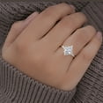 thumbnail image 3 of Cora Jewellery 1.5CT Marquise Cut Moissanite Engagement Ring for Women, 10K White Gold, 5.5 US, 3 of 9