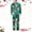 X-321Dad-Green, variant on FAOWME Family Matching Christmas Pajamas Set Outfits Long Sleeve Turndown Collar Santa Claus Print Buttons Top And Pant Comfortable Soft Sleepwear For Men Dad-Green L