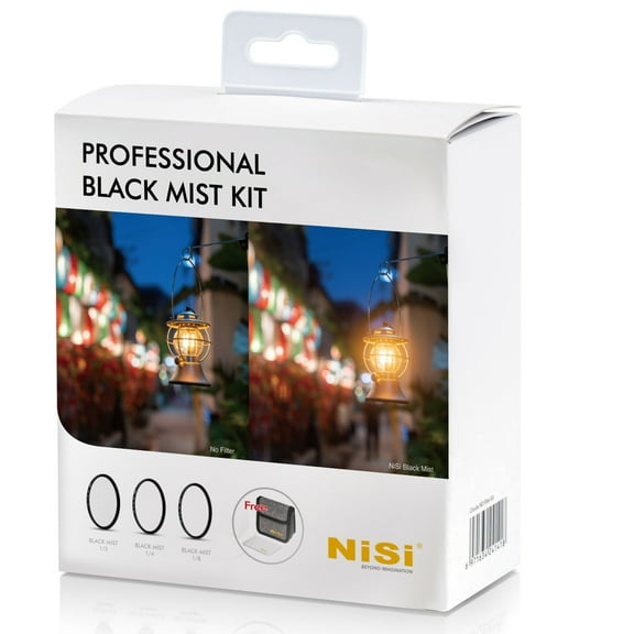 NiSi 77mm Professional Black Mist Filter Kit with 1/2, 1/4, 1/8 Filters and Case