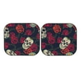 thumbnail image 7 of Haiem Roses Skulls Car Windshield Sun Shade (2 Pieces) Foldable Windshield Sun Shade Car Accessories for Truck SUV Pickup-Large, 7 of 7