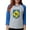 Heather/Blue, variant on CafePress - The Ghost Of Kyiv Card Pro U Long Sleeve T Shirt - Womens Baseball Tee