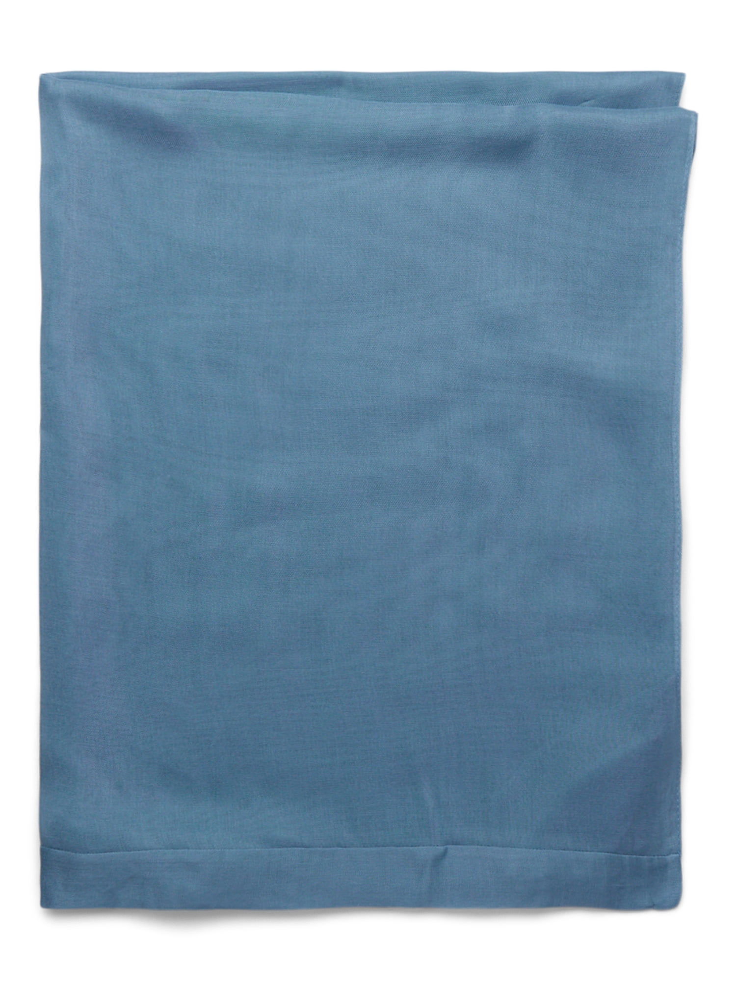 Women's Viscose Woven Flat Hijab, One Size, Blue