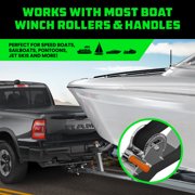 Rhino USA Boat Trailer Winch Strap (2 in x 20 Foot) - 5,016 lb Maximum Break Strength (7.25 in)