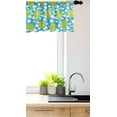 thumbnail image 3 of Ambesonne Blue Sky Valance Pack of 2, Graphic Hot Air Balloons, 54"X18", Yellow Green Sky Blue, 3 of 4