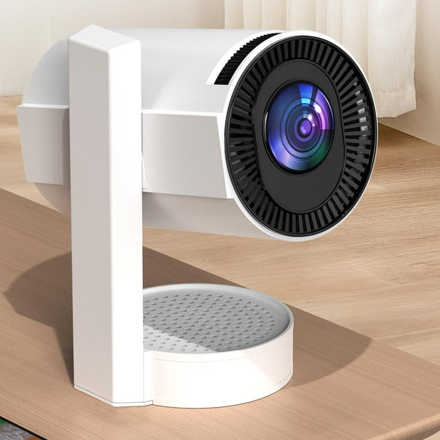 1080P Portable Projector, Mini Projector with Automatic Keystone, Focus and Correction, Tilt and Side Projection, 3D and 4K / 8K Decoding, for Phone TV Stick