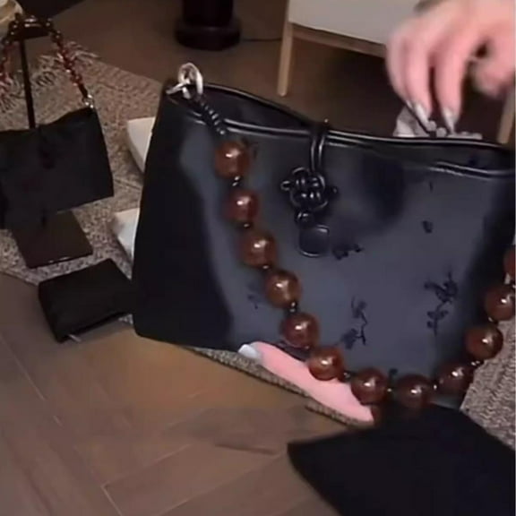 IELGY new Chinese super fire beaded handbag, high-end fashion versatile national style shoulder bag