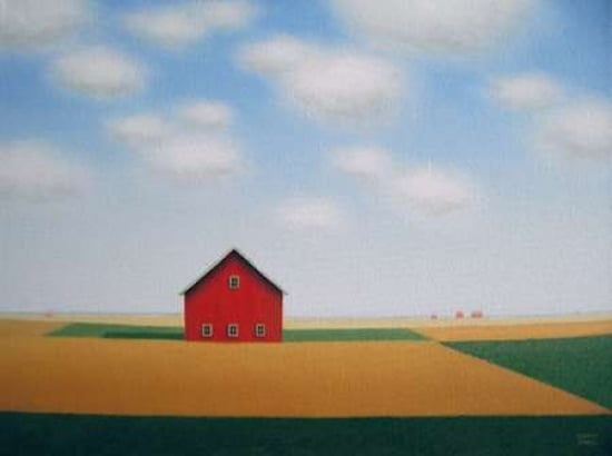 Barn Patchwork Canv