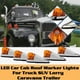 thumbnail image 2 of DC 12V Amber Teardrop Cab Light Cab Marker Light Front Rear Top Clearance Roof Running Light Wiring Pack for Truck Van, 2 of 5