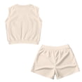 thumbnail image 5 of chaqlin Corgi Girl's 2-Piece Matching Set Sleeveless Tank Top and Biker Shorts Outfits Comfortable Lightweight Workout Clothes for Kids, 5 of 7