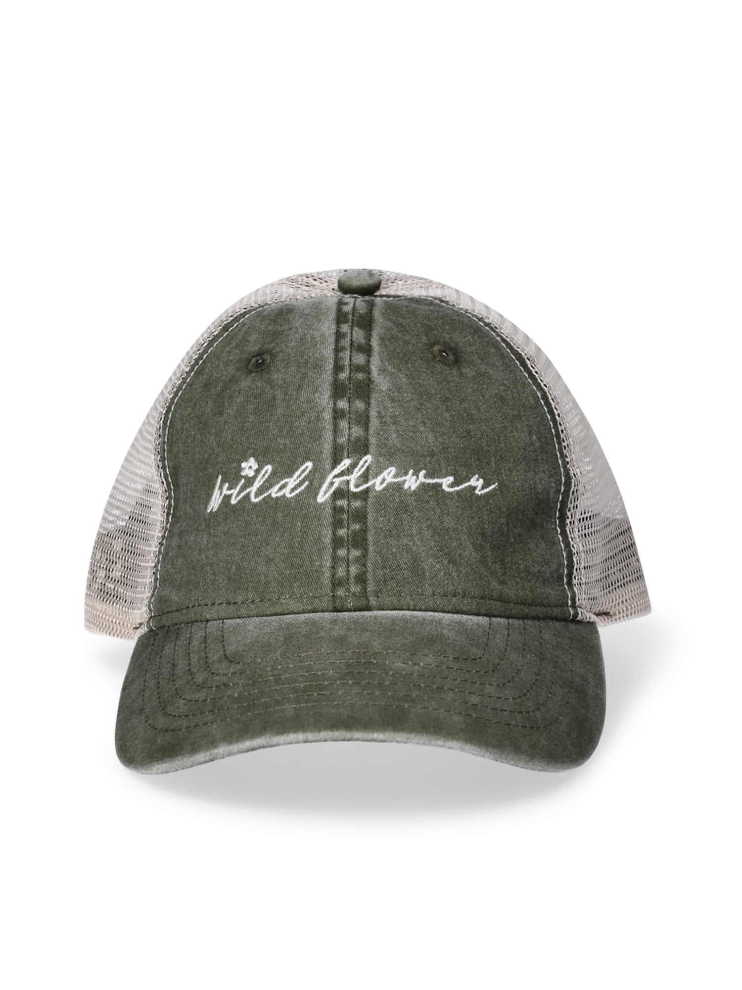 Time and Tru Women's Wild Flower Trucker Hat