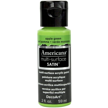 UPC: 0766218065346 | DecoArt Americana Multi-Surface Satin Acrylic Paint 2oz-Apple Green